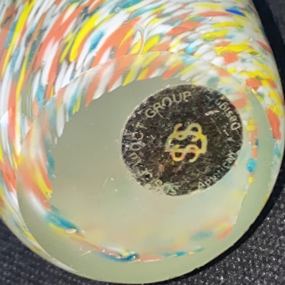 SDS PAPERWEIGHT SEAPOOT GROUPS AMERICAN DESIGN CRYSTAL GLASS MULTI COLORS EGG - Picture 3 of 7